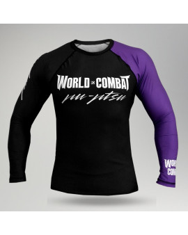 Rash Guard World Combat Competidor - Preto e Roxo